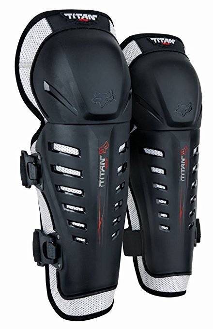 Fox Racing Titan Race Adult Knee/Shin Guard Off-Road Motorcycle Body Armor - Black / One Size