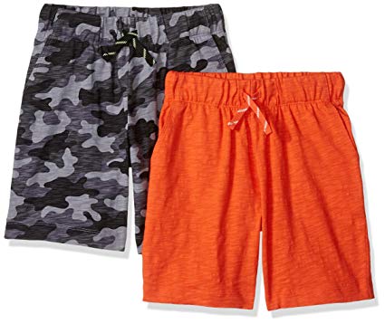 Amazon Brand - Spotted Zebra Boys' Toddler & Kids 2-Pack Jersey Knit Shorts