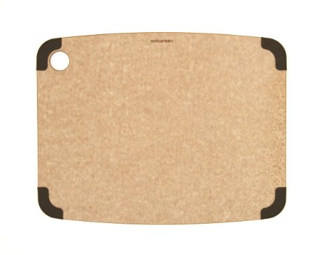 Epicurean Non-Slip Series Cutting Board, 14.5-Inch by 11.25-Inch, Natural/Brown