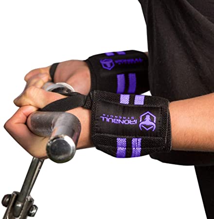 Women Wrist Wraps with Thumb Loops - 12" Professional Grade - Wrist Support Brace and Compression for Cross Training, Weight Lifting, Powerlifting, Strength Training