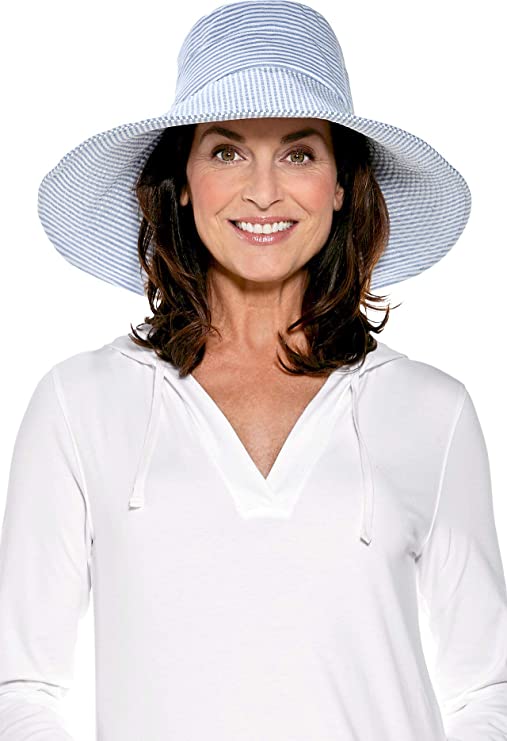 Coolibar UPF 50  Women's Brittany Beach Hat - Sun Protective