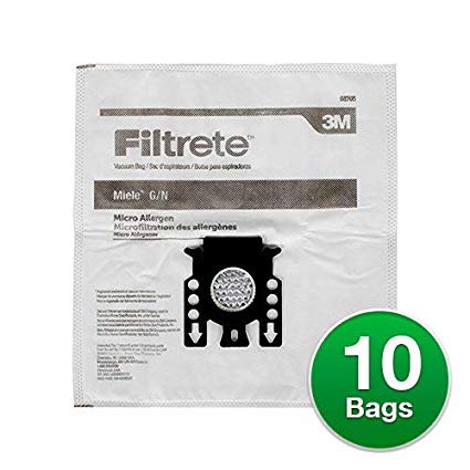 3M Filtrete Miele G/N Synthetic Vacuum Bag (10 Bags   4 Filters)