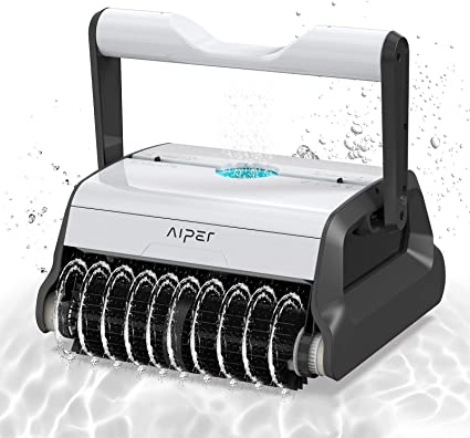 AIPER Automatic Pool Cleaner with Wall Climbing, Tangle-Free Cable & Dual-Filter Basket, Powerful Suction Robotic Pool Vacuum, Perfect for Inground Pools up to 50ft - Orca 1300