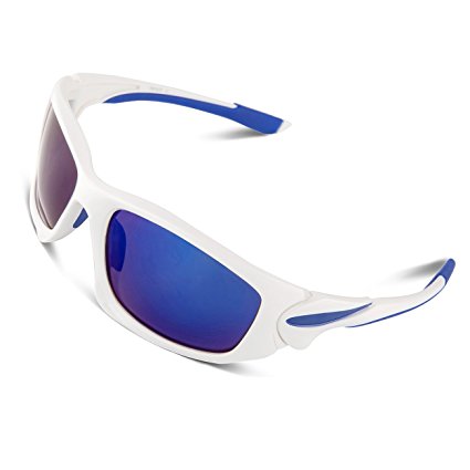 RIVBOS Polarized Sports Sunglasses Driving Glasses for Men Women Tr90 Unbreakable Frame for Cycling Baseball Running Rb828