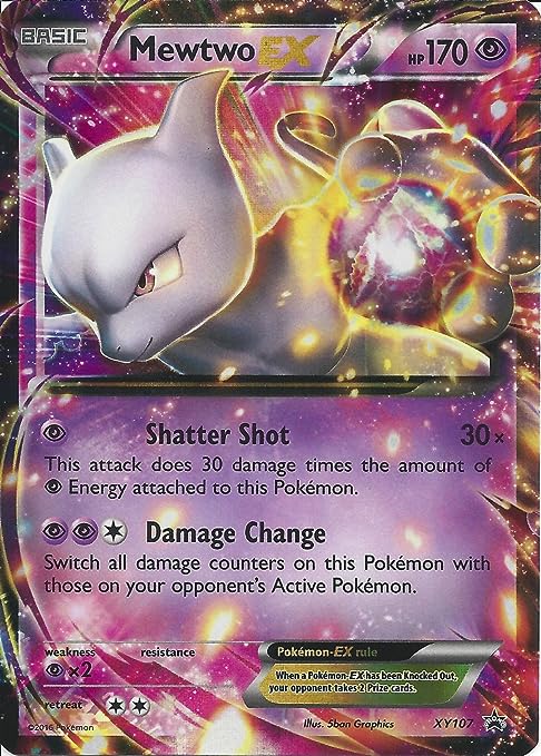 Pokemon - Mewtwo-EX (XY107) - XY Black Star Promos - Holo