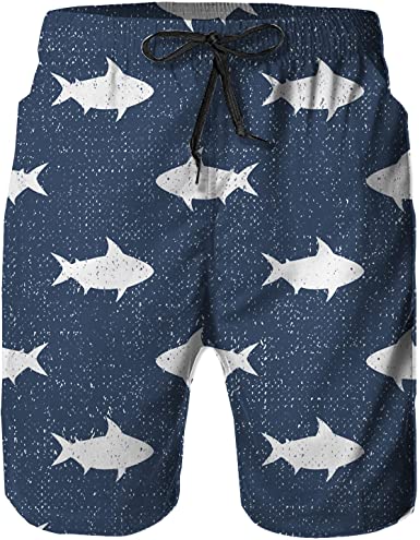 Amextrian Mens Printed Shorts Pants,Beach Shorts,Quick Dry Beach Board Swim Trunks