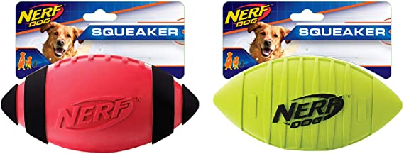 Nerf Dog Squeak Rubber Football Dog Toy