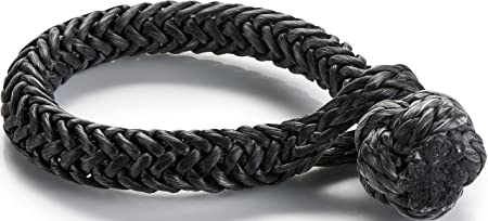 WARN 102556 Spydura Soft Shackle Synthetic Rope, 3/8" Diameter, Black