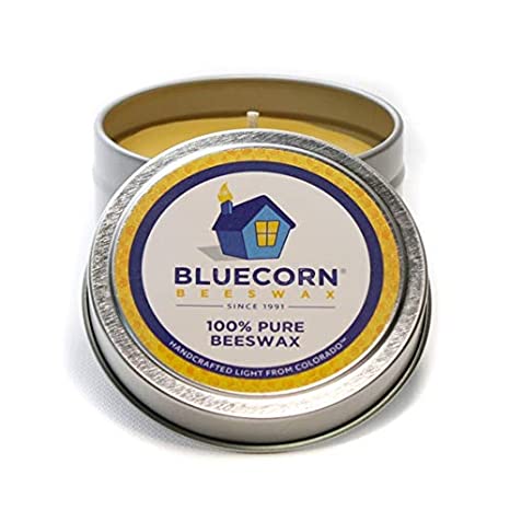 Pure Beeswax Travel Tin/Emergency Candle (2oz)