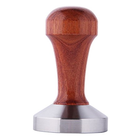 Jimei 58mm Stainless Steel Coffee Tamper Tool Accessories with Wood Handle