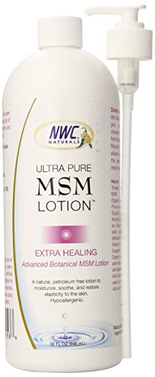 NWC Naturals Ultra Pure Extra-Healing MSM Lotion, 32 Fluid Ounce