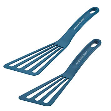 Rachael Ray Tools & Gadgets 2-Piece Nylon Turner Set, Marine Blue