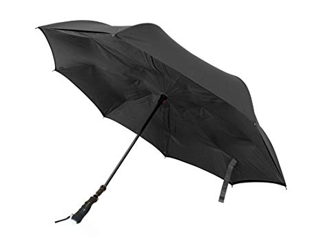 BETTERBRELLA 40" XL Wind-Proof Umbrella for Snow, Rain with Built-in Flashlight