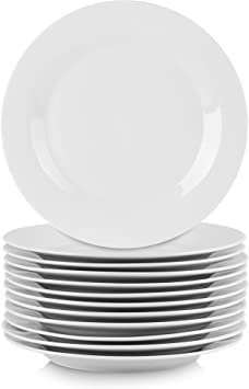 10 Strawberry Street 7.5" Catering Round Salad Plate, Set of 12