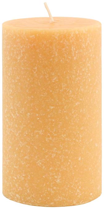 Root Scented Timberline Pillar Candle, 4-Inch by 6-Inch Tall, Tangerine Lemongrass