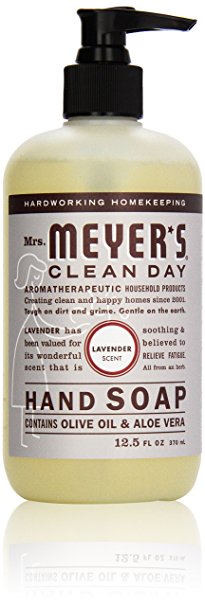 Mrs. Meyer's Clean Day Liquid Hand Soap, Lavender, 12.5 Ounce Bottle