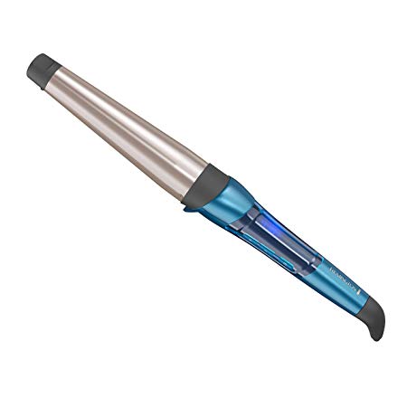 Remington Pro Professional Curling Wand, 1" - 1 ½" Conical Barrel Curling Iron, Titanium Ceramic, Blue, CI96X2