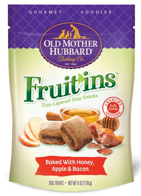 Old Mother Hubbard Fruit Ins Natural Dog Treats Made in USA Only 6-Ounce Bag