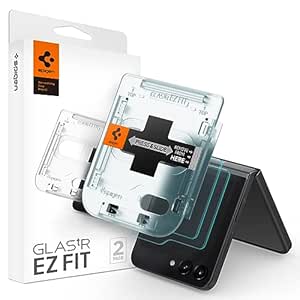 Spigen Ez Fit Tempered Glass Screen Protector For Mobile Guard For Samsung Galaxy Z Flip 5 (2 Pack)