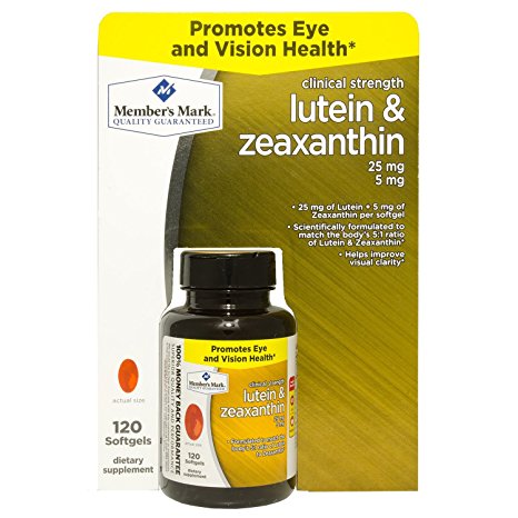Members Mark Formerly Known as Simply Right Lutein and Zeaxanthin, 120 Soft gels