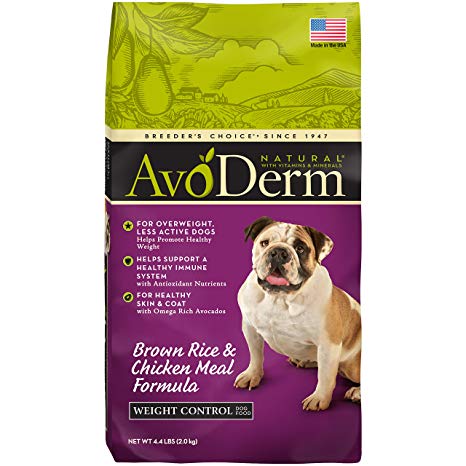 AvoDerm Natural Weight Management Dry and Wet Dog Food, Healthy Skin & Coat