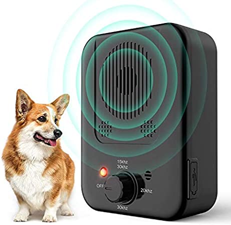 bubbacare Anti Barking Device, Auto Dog Barking Control Devices with 3 Adjustable Level, Sonic Dog Barking Deterrent Smart Detect Dog Barking up to 16-33 Ft Range Safe for Dogs Humans