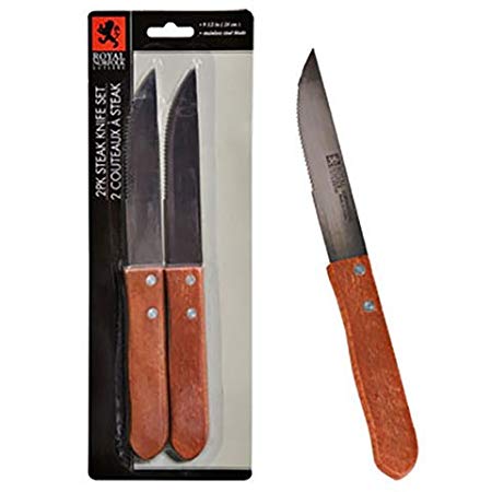 Royal Norfolk Stainless-Steel Steak Knives, Set of 4