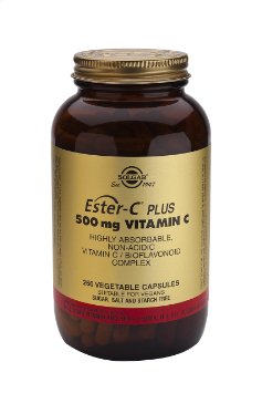 Solgar Ester-C Plus 500 mg Vitamin C 250 Vegetable Capsules Ester-C Ascorbate Complex