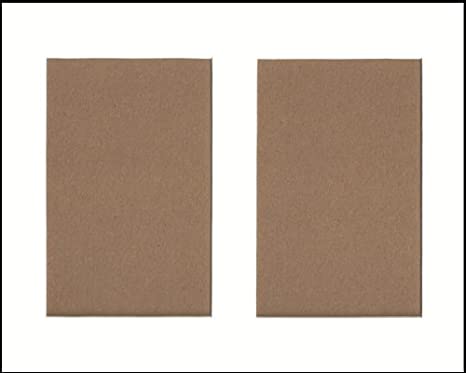 Pack of 5 11x14 White Picture Mat, for 2 5x7 Photos or Pictures