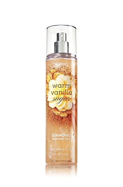 Bath & Body Works Signature Collection Diamond Shimmer Mist - Warm Vanilla Sugar - 8 fl oz / 236 mL