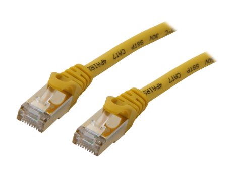 Rosewill 10-Feet Cat 7 Color Shielded Twisted Pair (S/STP) Networking Cable - Yellow (RCNC-11052)