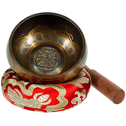 Rovtop Tibetan Singing Bowl Set for Meditation Chakra Healing, Prayer ,Yoga, and Healing Through Vibration Buddhism Singing Bowl