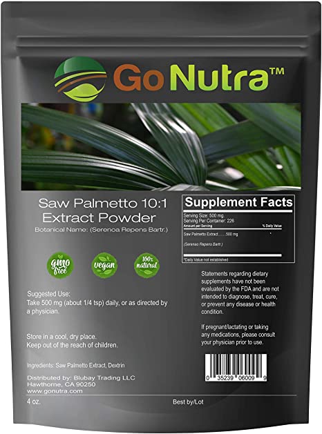 Saw Palmetto Root Extract Powder 10:1 Strength | 4 oz.