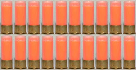 ST Action Pro Pack Of 20 Inert 12 GA 12GA Gauge Shotgun Orange Safety Trainer Cartridge Dummy Ammunition Ammo Shell Rounds with Brass Case