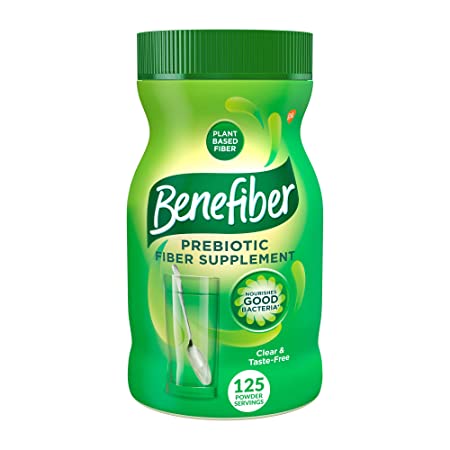 Benefiber Taste-Free, Sugar-Free Fiber Supplement Powder for Digestive Health, 125 servings (17.6 ounces)