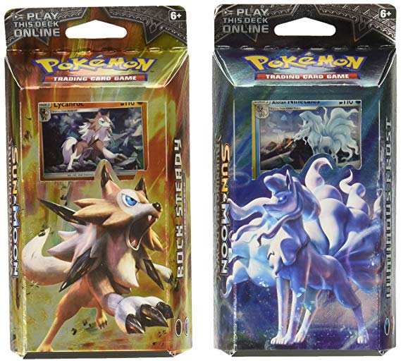 Both Pokemon TCG Sun & Moon Burning Shadows Theme Decks - Ninetales & Lycanroc