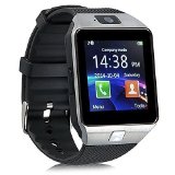 EasySMX Bluetooth Smart Watch Phone Smartwatch Wristwatch with 20MP Camera for Samsung HTC Huawei Xiaomi Android Smartphones Silver