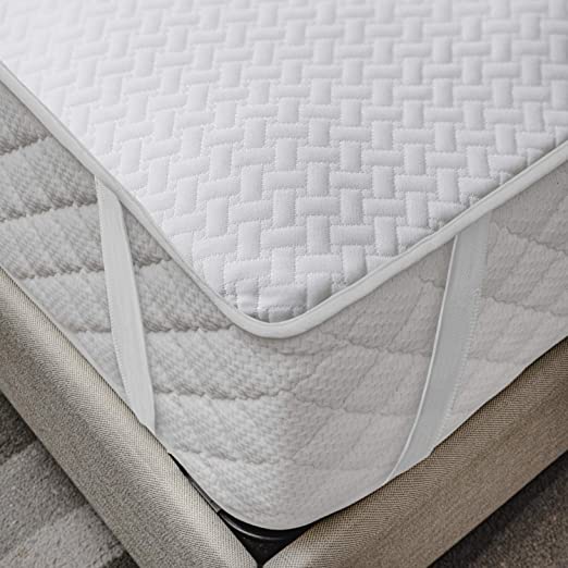 Ambesonne Mattress Protector Breathable Sheet with Straps Fitted Bed Cover, Twin