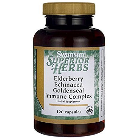 Swanson Elderberry Echinacea Goldenseal Complex 120 Caps