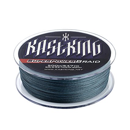 KastKing SuperPower Braid Fishing Line 500M (550 Yards)/1000M(1100 Yards) Advanced Superline