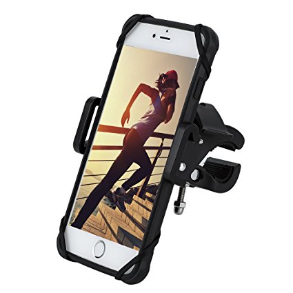 Bike Mount, Gear Beast Secure Grip Universal Smartphone Bike Mount Holder Cradle for iPhone 7, 7 Plus, 6s, 6s Plus, 6, 6 Plus, Galaxy S7, S7 edge, S6, S6 edge, Note 7, 5, 4, 3, and other Smartphones.