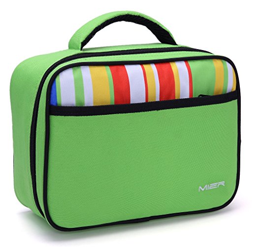 MIER Kids Lunch Box, Fit in Backpack, Green