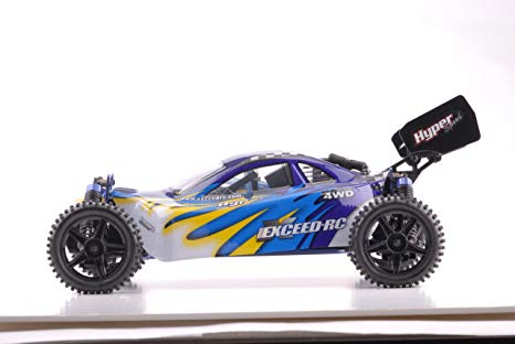 Exceed RC 1/10 2.4Ghz Hyper Speed Beginner Version .16 Engine Nitro Powered Off Road Buggy Fire BlueSTARTER KIT Required