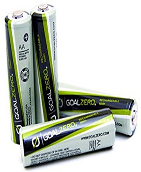 Goal Zero 11403 AA Rechargeable Batteries, Pack of 4 (Silver)