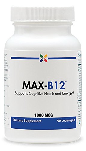 Stop Aging Now MAX-B12 Vitamin B12 1,000 mcg Lozenges, 6-Pack