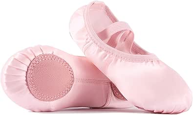 Toddler Ballet Shoes for Girls - Satin Ballet Slippers for Girls, Toddler Dance Shoes (Toddler/Little Kid/Big Kid)