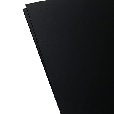 Plastics 2000 - KYDEX Sheet - 0.060" Thick, Black, 8" x 12", 2 Pack