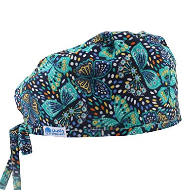 GUOER Women's and Men's Scrub Cap Scrub Hat One Size Multiple Color