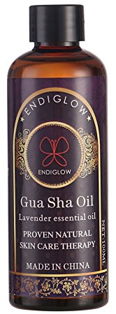 ENDIGLOW Gua Sha & Cupping Oil Lavender Essential Oil Proven Natural Skin Care Therapy ) Massage Essential Oil--Specially Formulated for Gua Sha, Massage, Bodywork, Cupping & More
