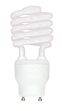 Satco S8206 23 Watt (100 Watt) 1600 Lumens Mini Spiral CFL Soft White 2700K GU24 Base Light Bulb